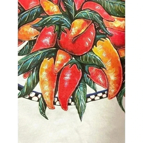 VTG Santa Fe Chiles Long Sleeve T-Shirt Single Stitch 1990’s LARGE - Picture 9 of 13